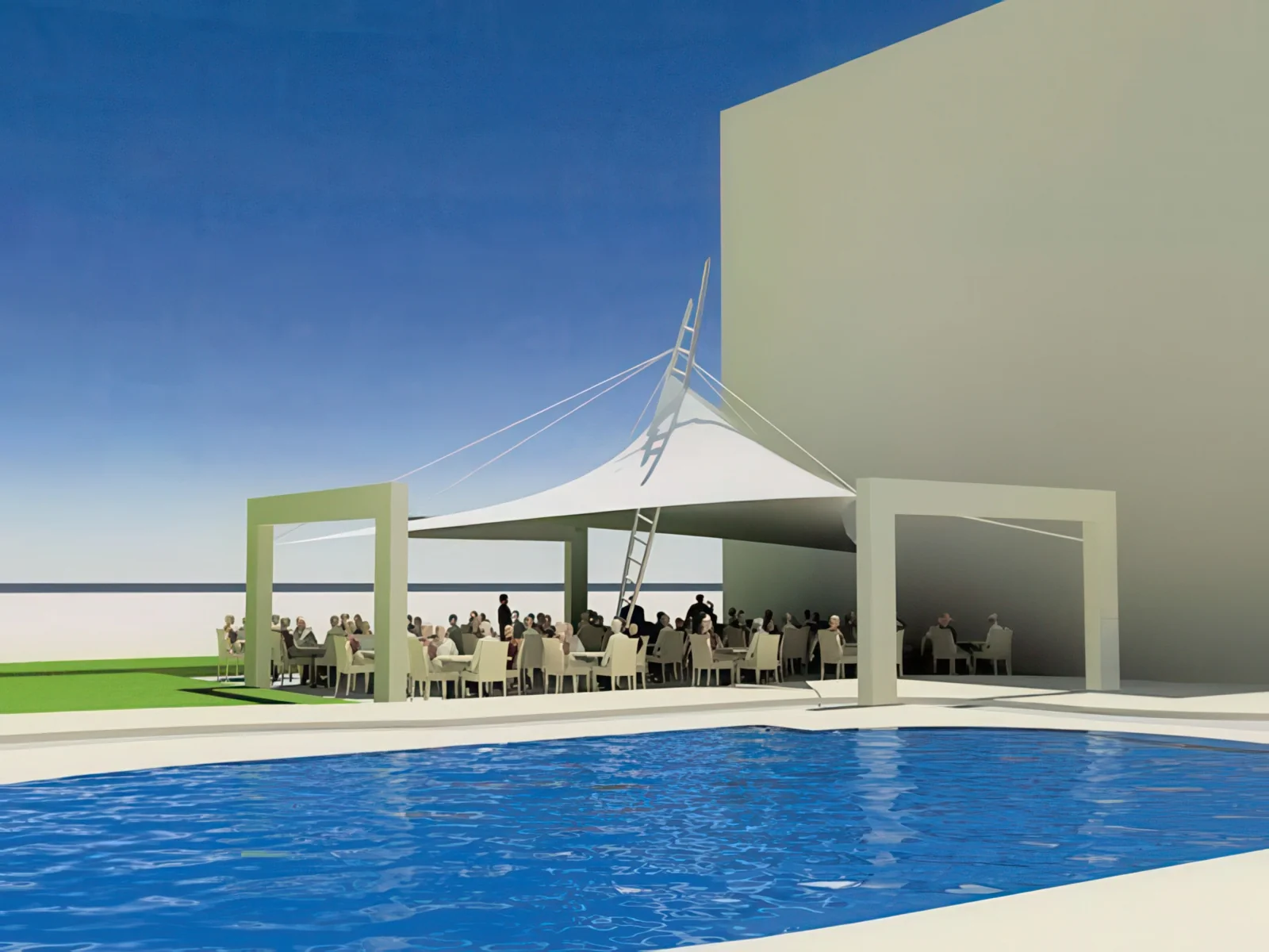 Тенты для ресторации проект 166