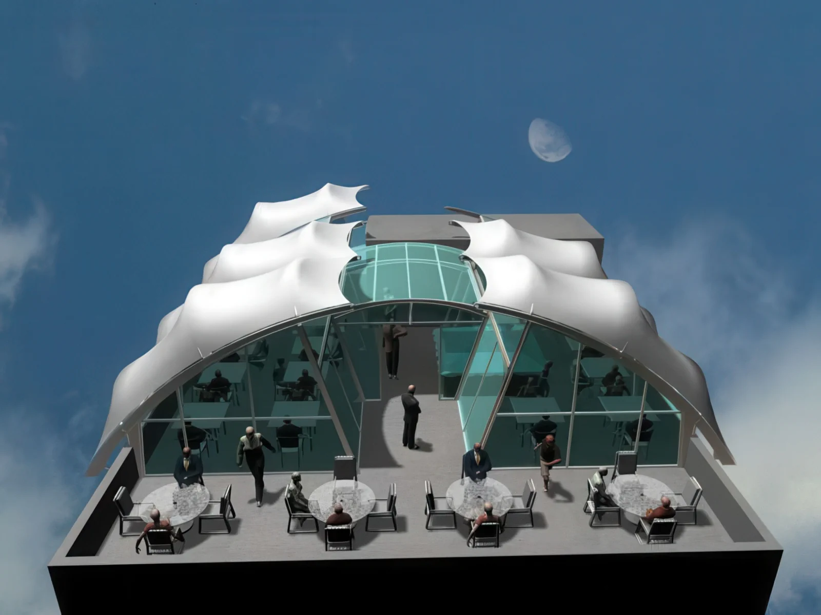 Навесы для крыш и балконов проект 2