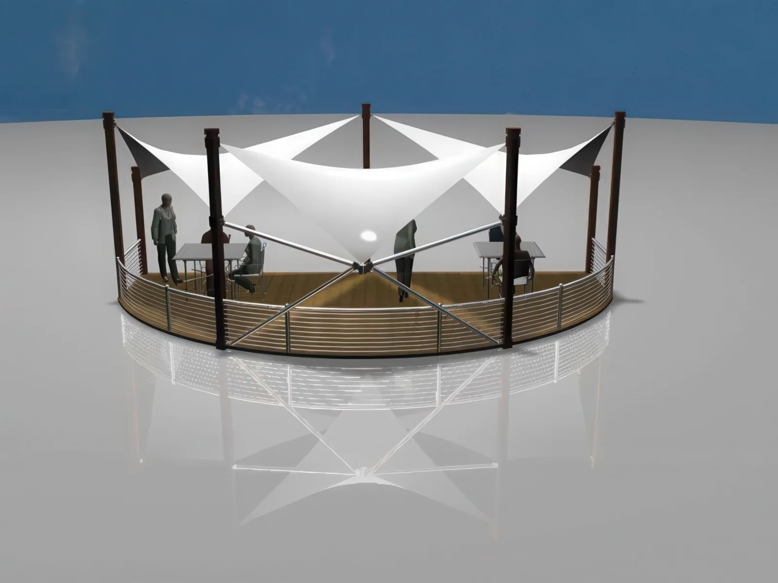 Навесы для крыш и балконов проект 3