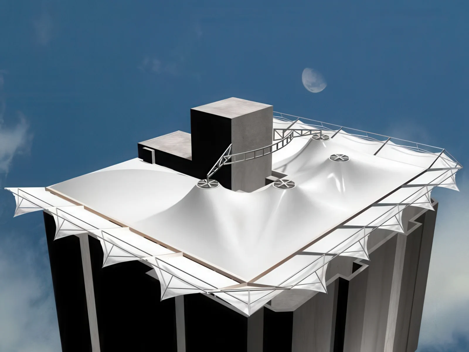 Навесы для крыш и балконов проект 9