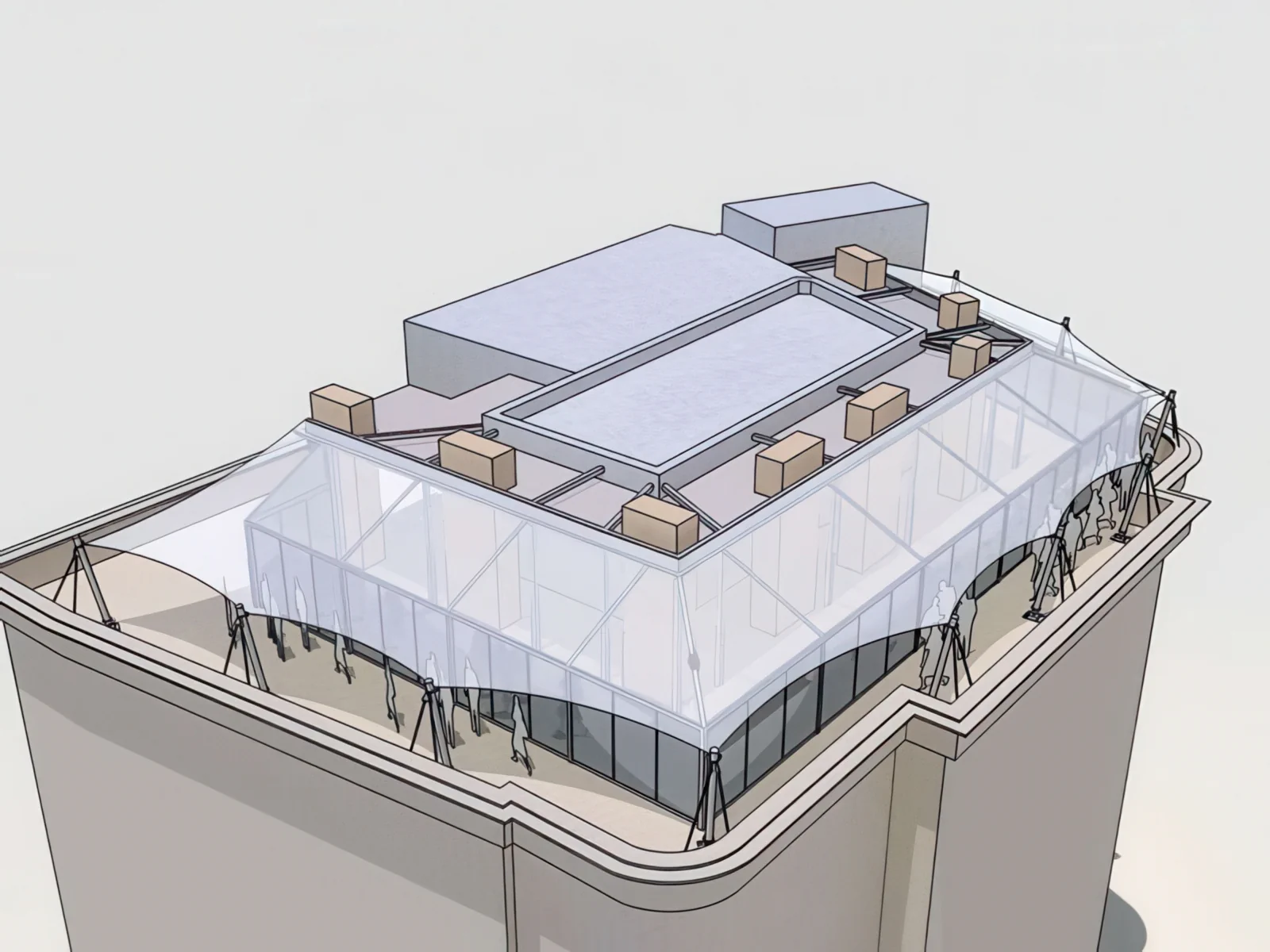 Навесы для крыш и балконов проект 14