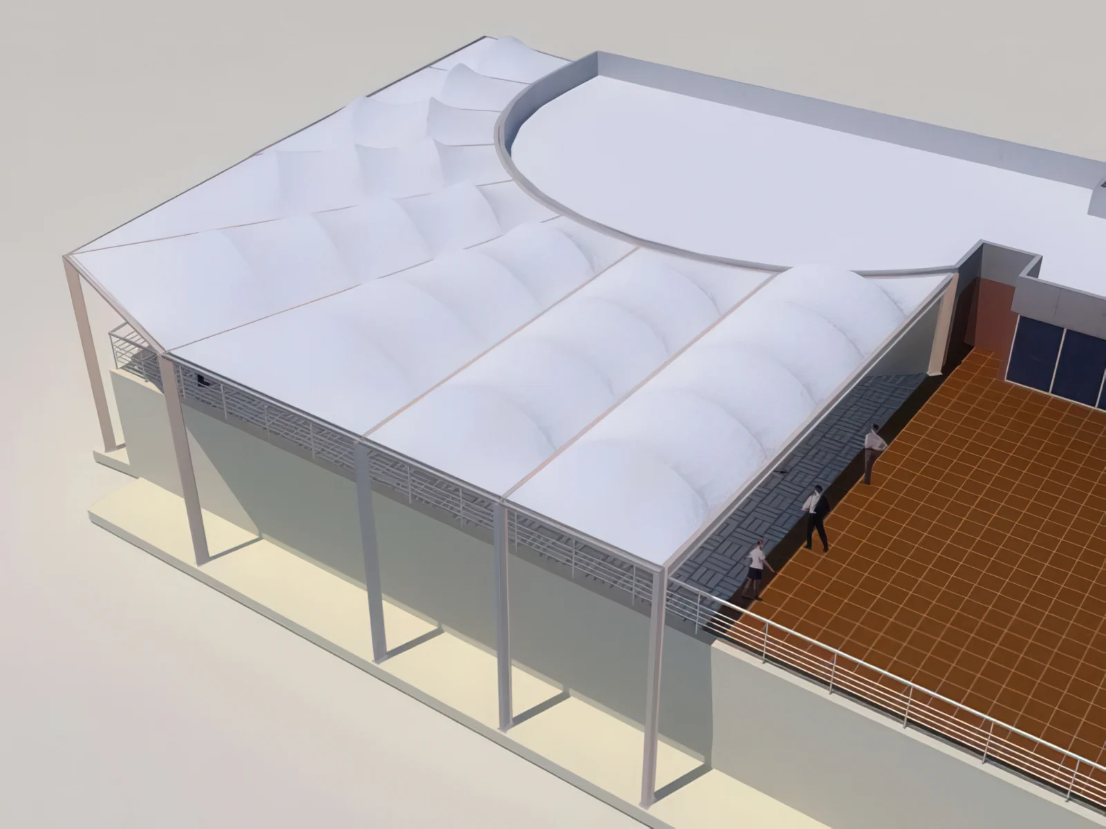 Навесы для крыш и балконов проект 16