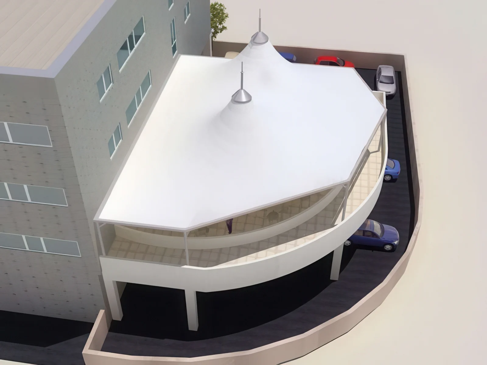 Навесы для крыш и балконов проект 23