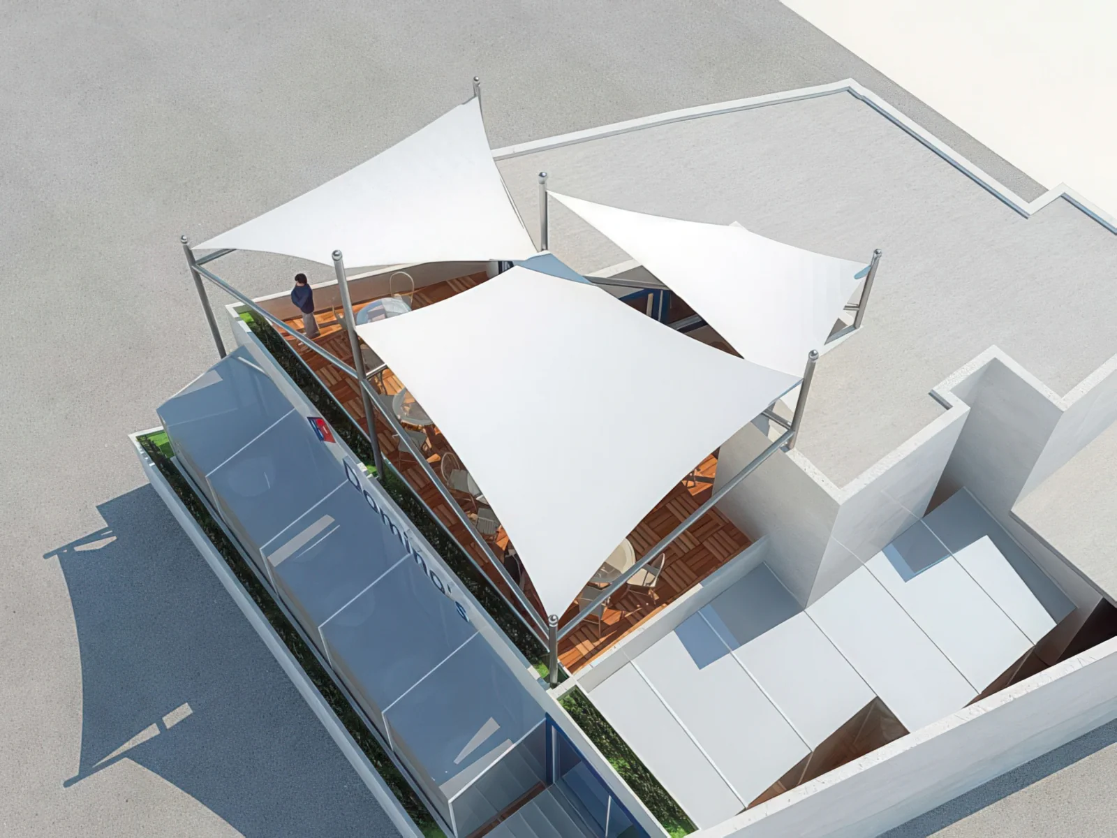 Навесы для крыш и балконов проект 32