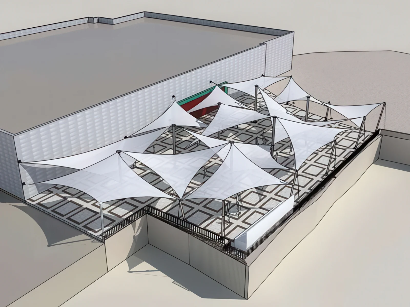 Навесы для крыш и балконов проект 40