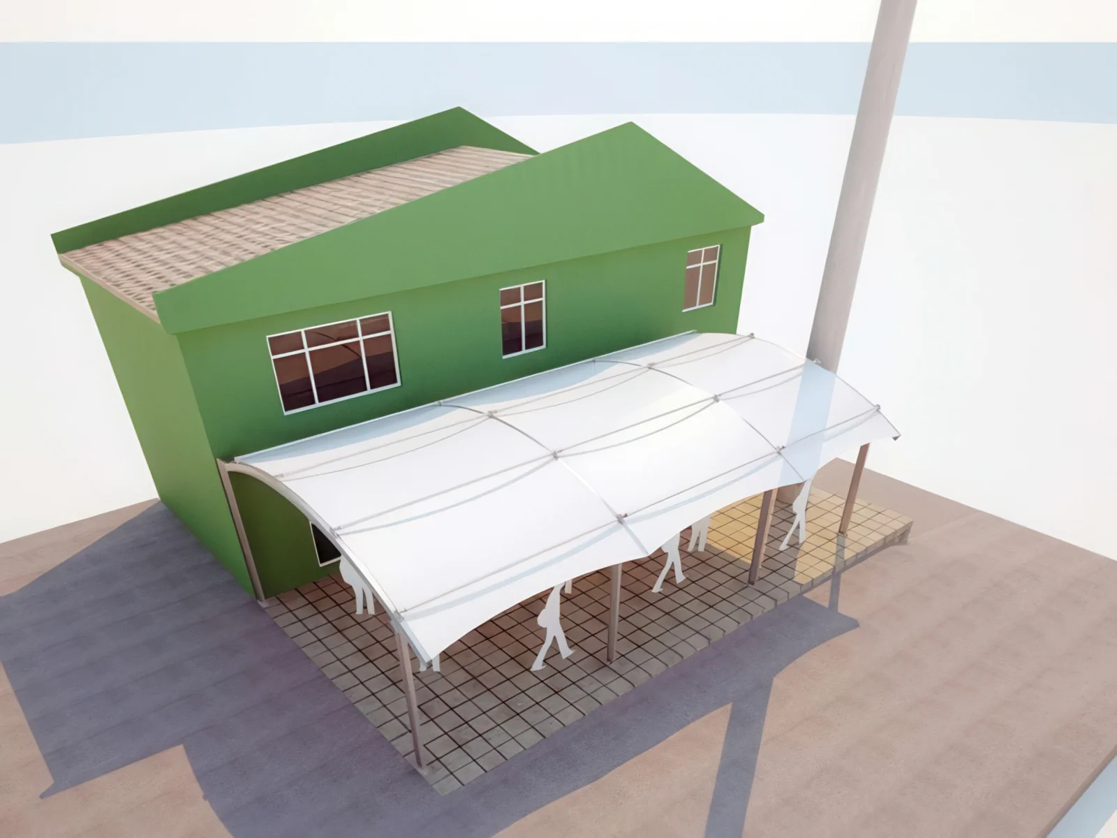 Навесы для крыш и балконов проект 42