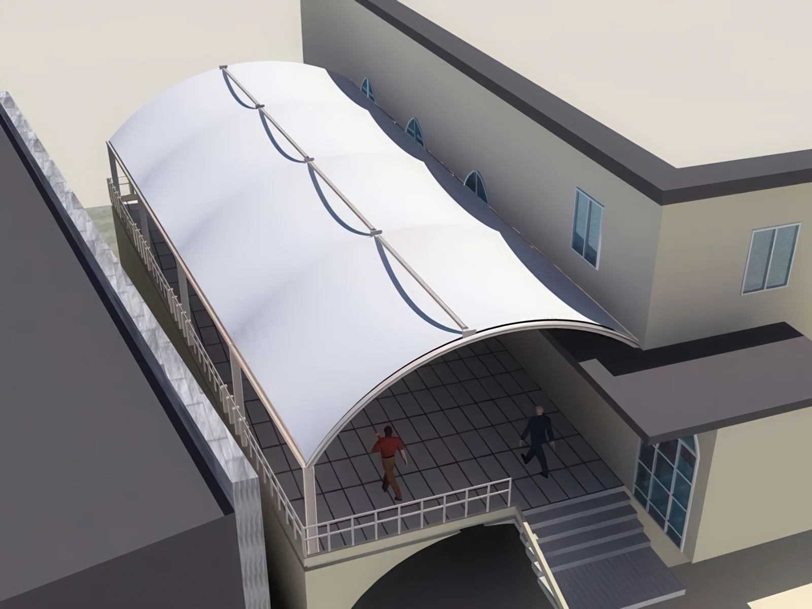 Навесы для крыш и балконов проект 44