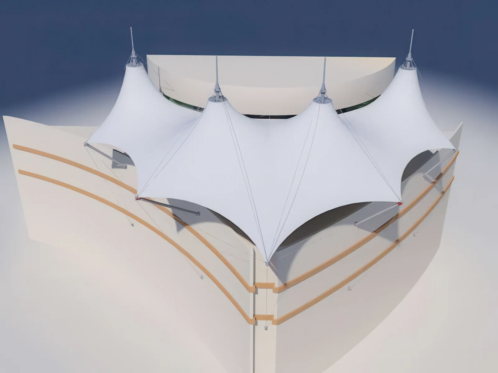 Навесы для крыш и балконов проект 49