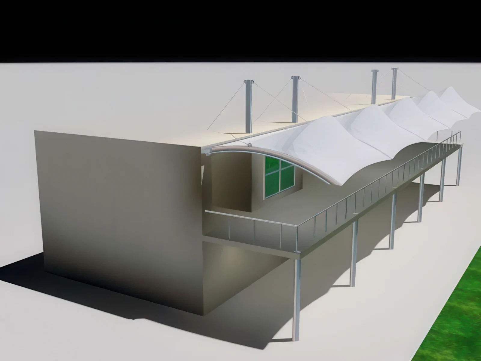 Навесы для крыш и балконов проект 90