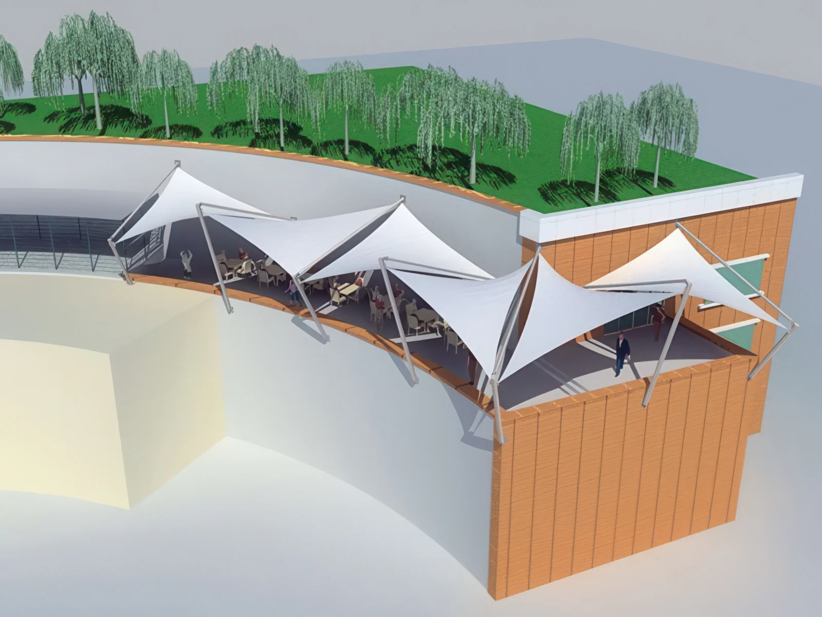 Навесы для крыш и балконов проект 95