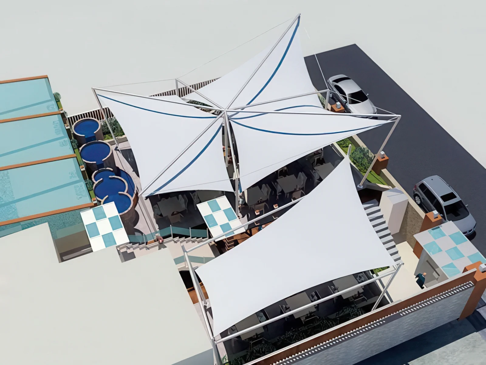 Навесы для крыш и балконов проект 100