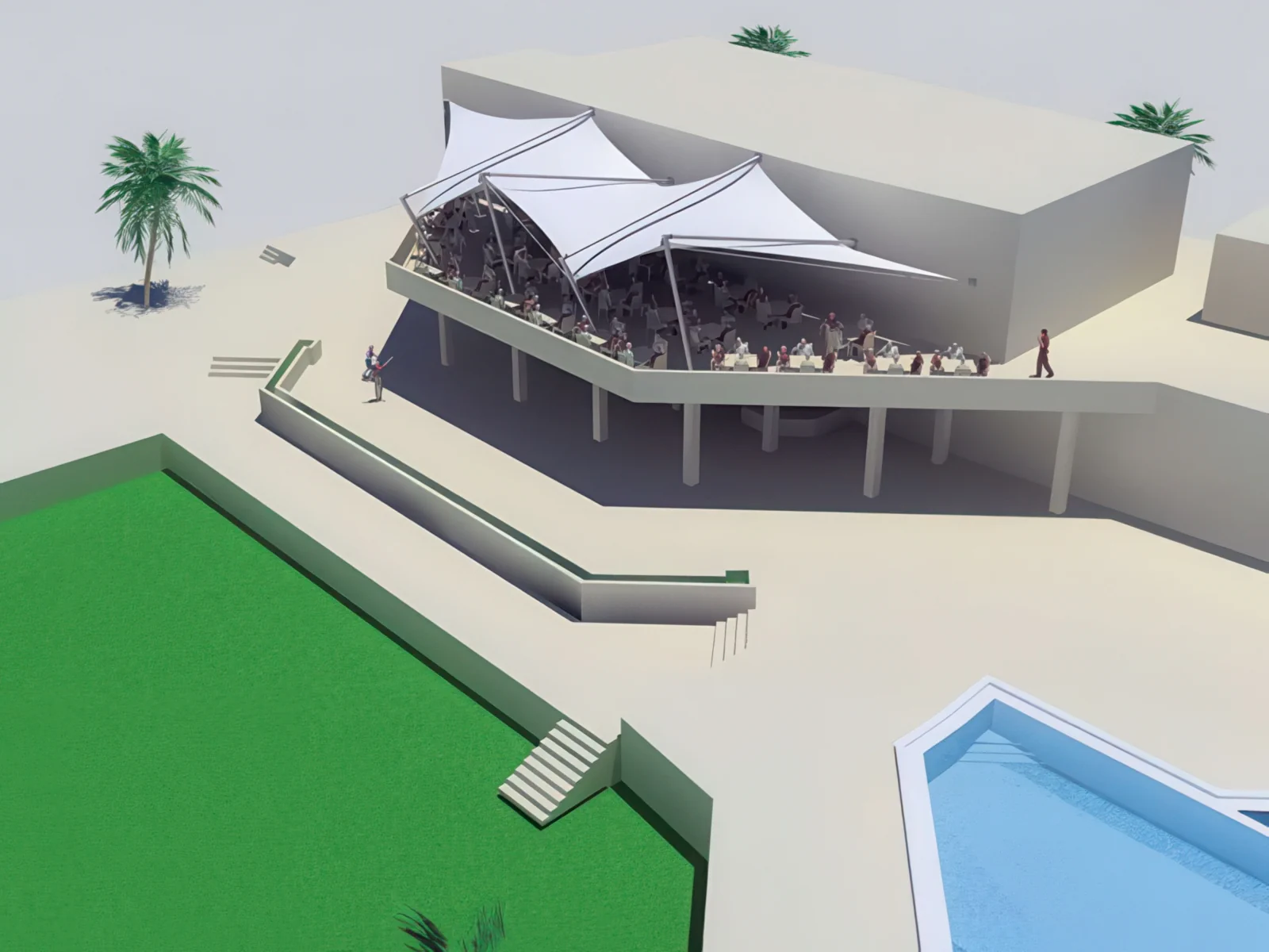 Навесы для крыш и балконов проект 105