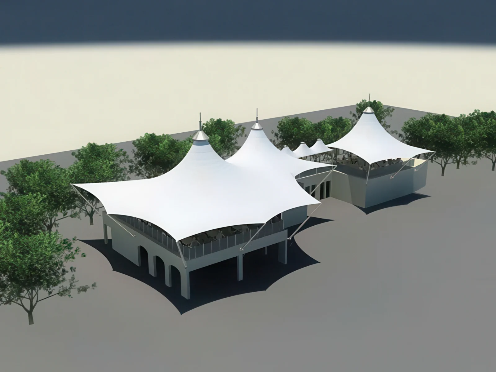 Навесы для крыш и балконов проект 118