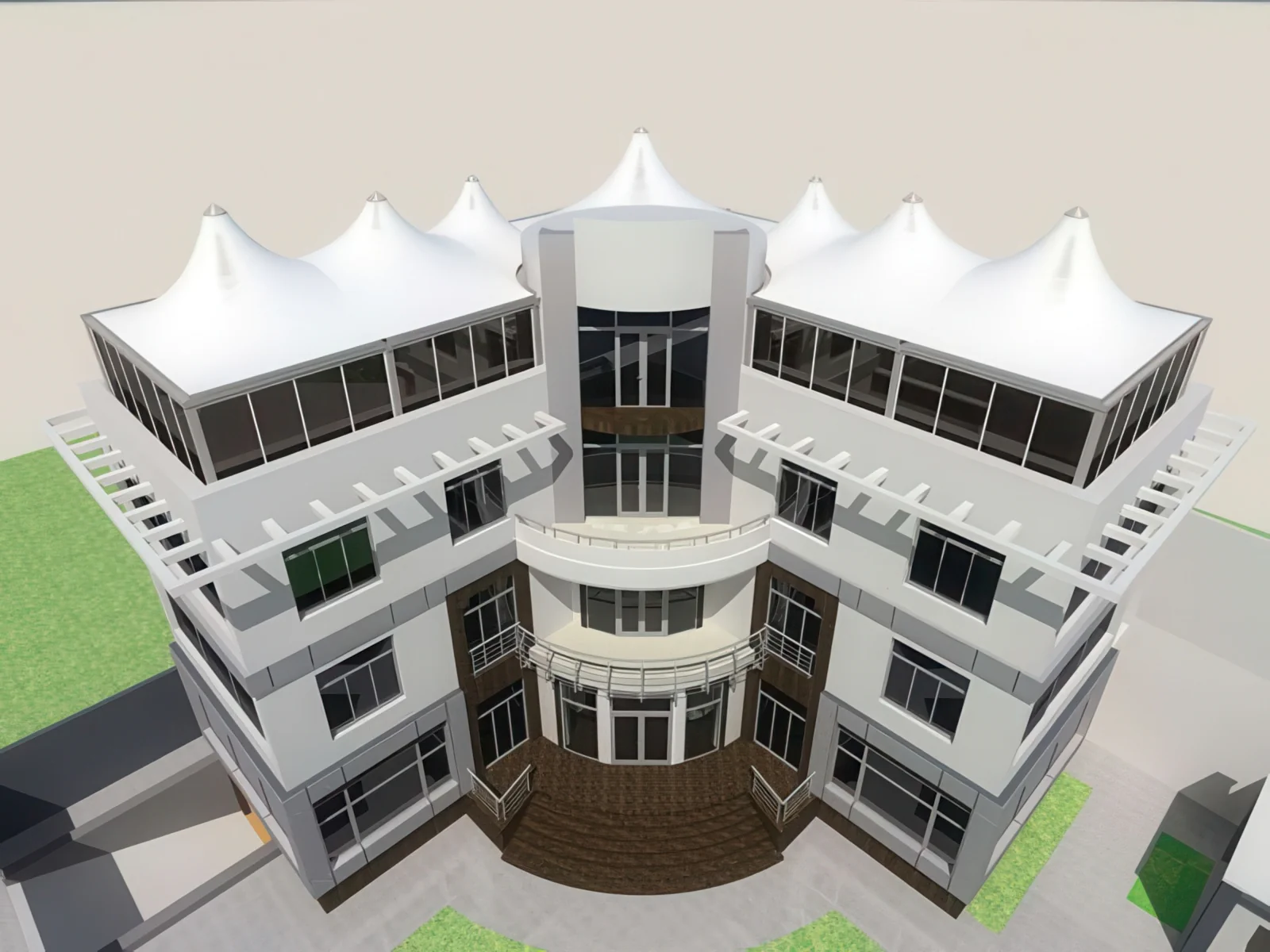 Навесы для крыш и балконов проект 122