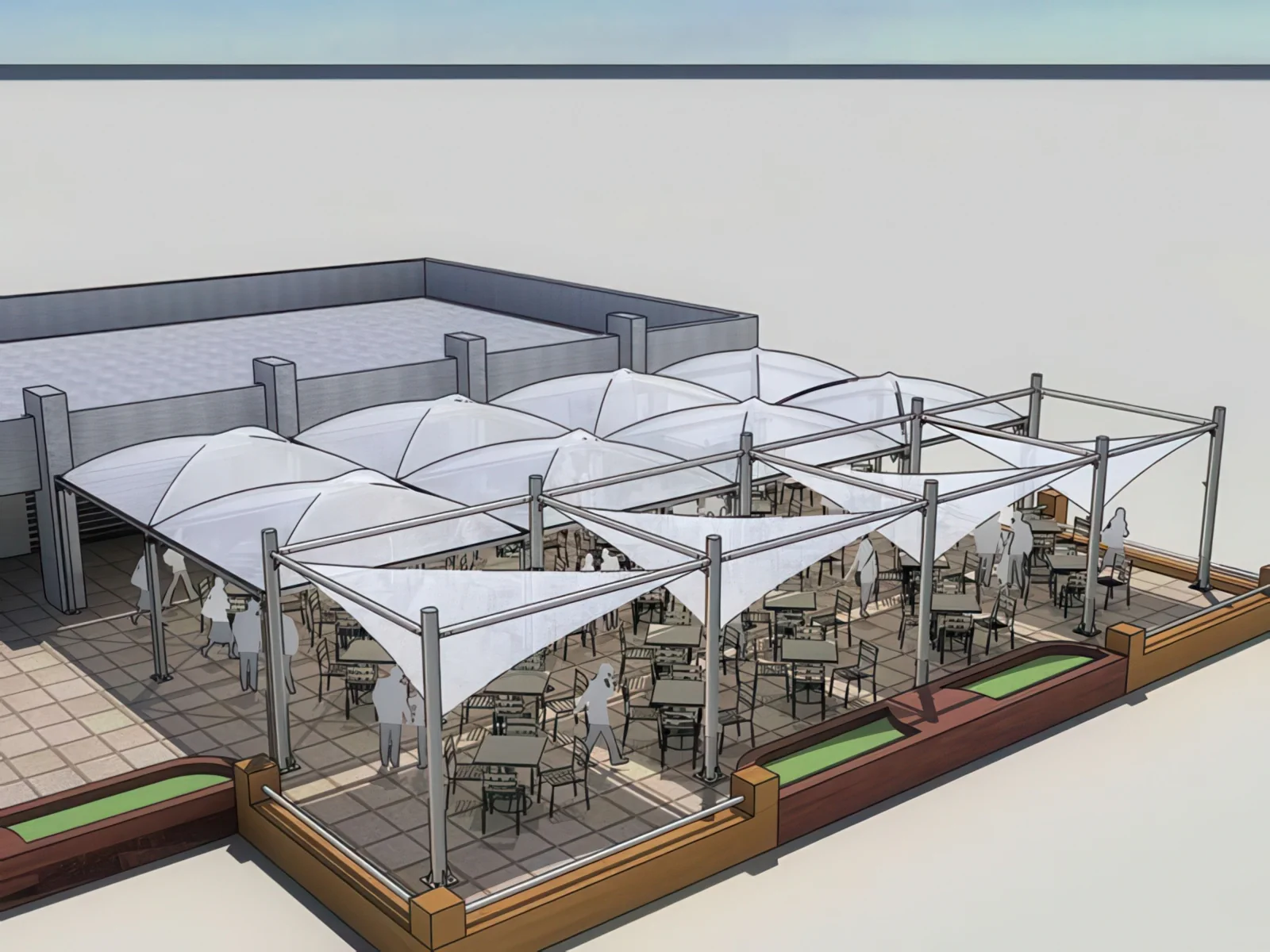 Навесы для крыш и балконов проект 138