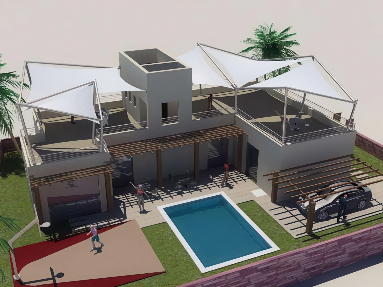 Навесы для крыш и балконов проект 141