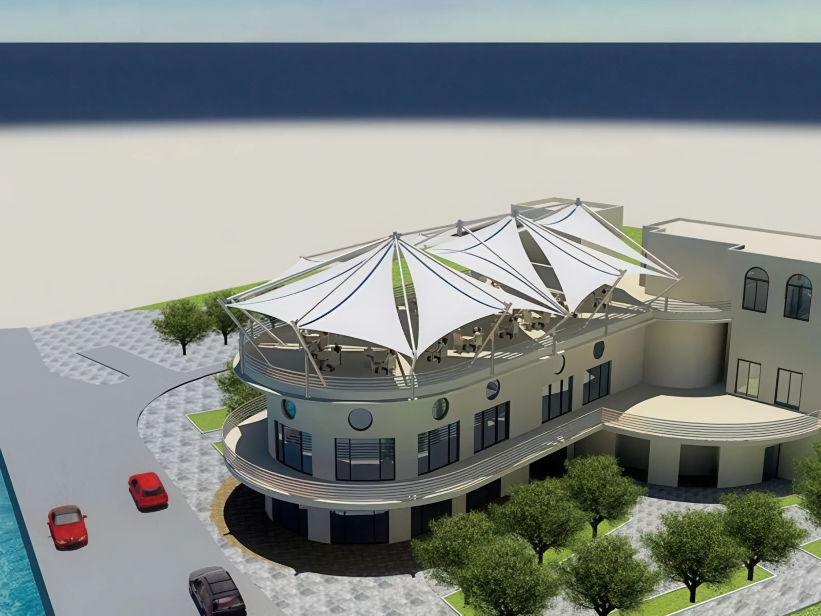 Навесы для крыш и балконов проект 146