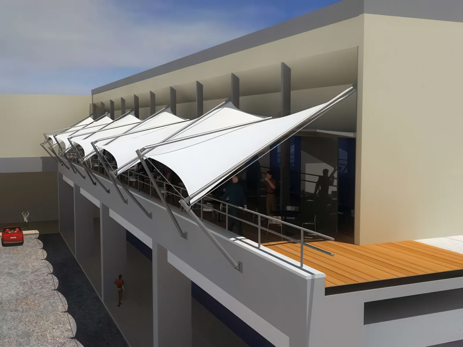 Навесы для крыш и балконов проект 152