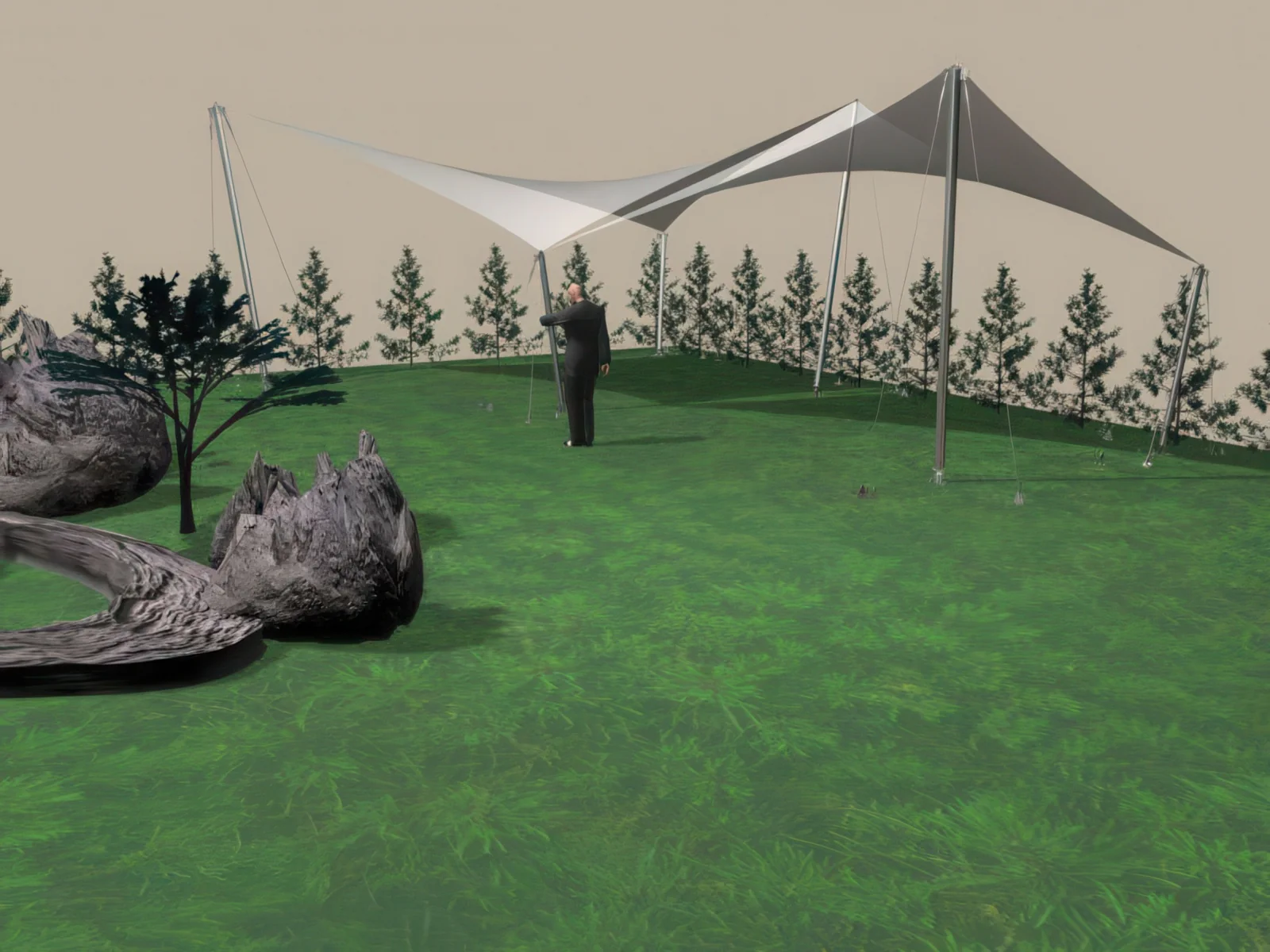 Теневые навесы проект 7