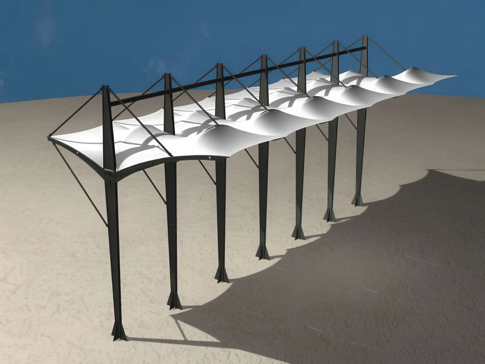 Теневые навесы проект 11