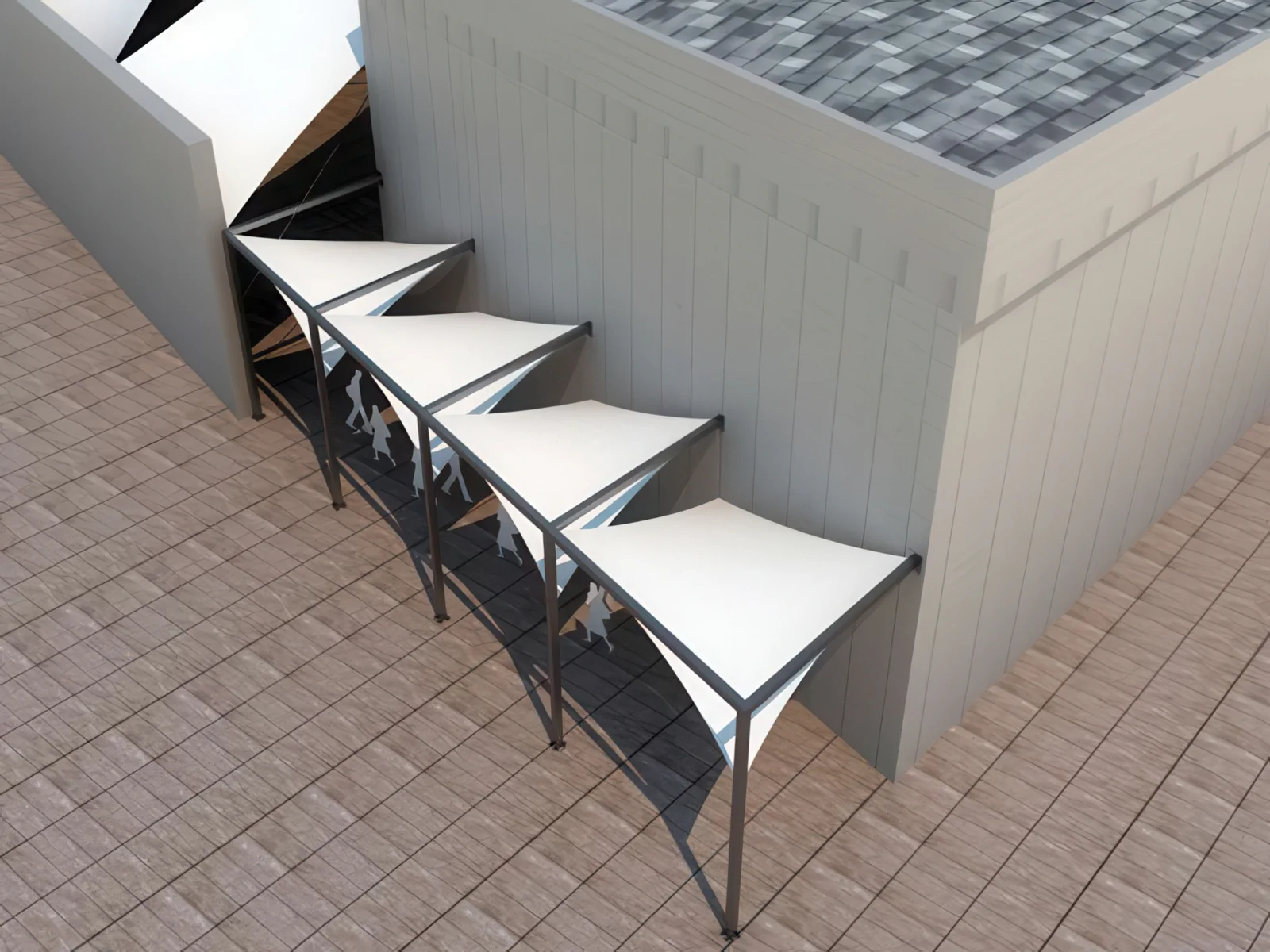 Теневые навесы проект 45