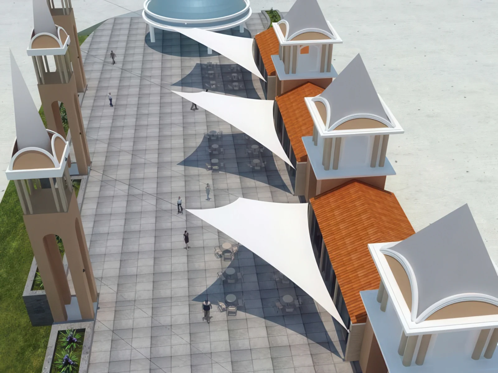 Теневые навесы проект 58