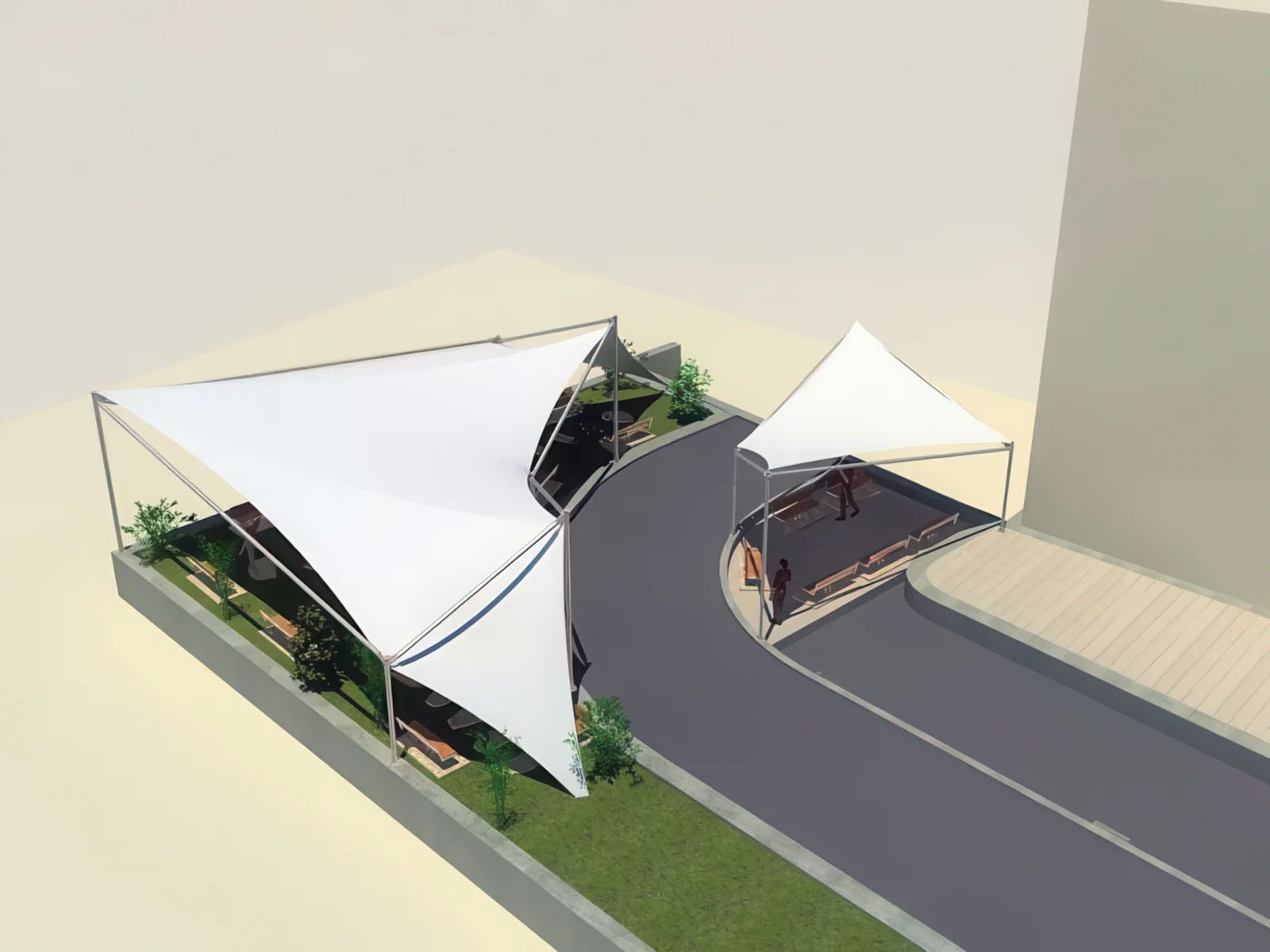 Теневые навесы проект 59