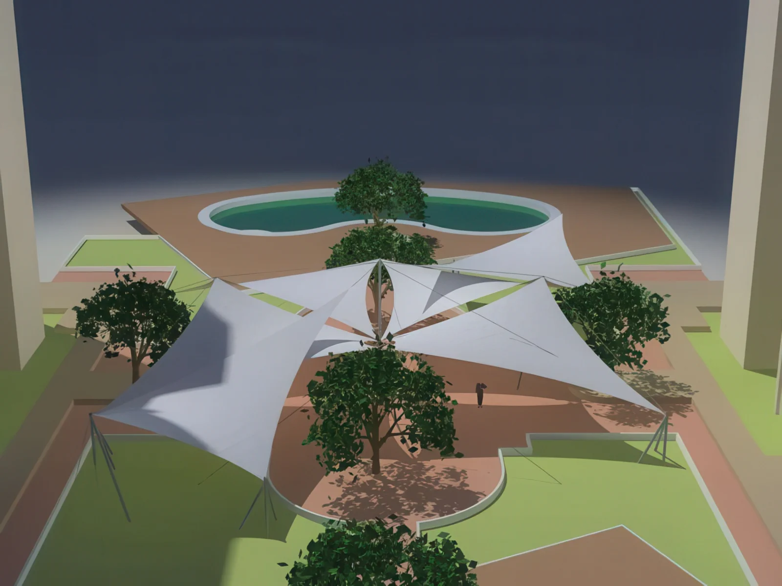 Теневые навесы проект 92