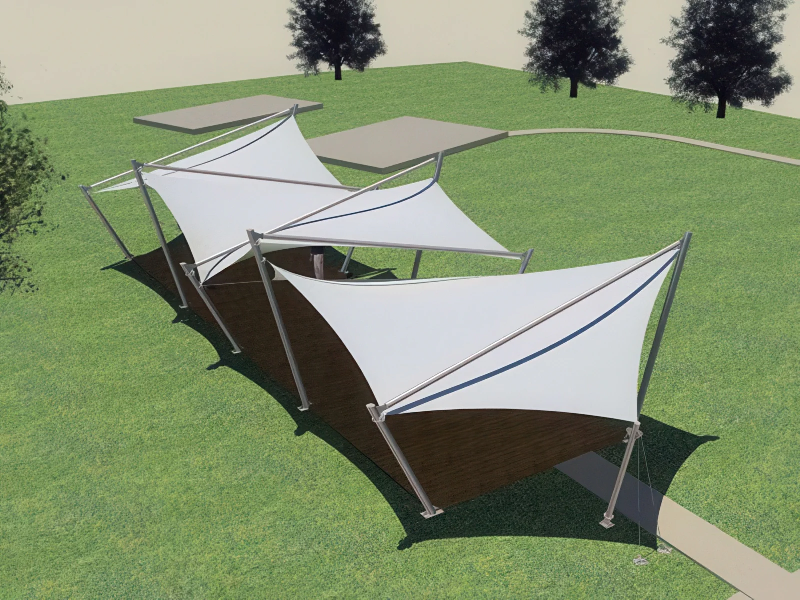 Теневые навесы проект 95