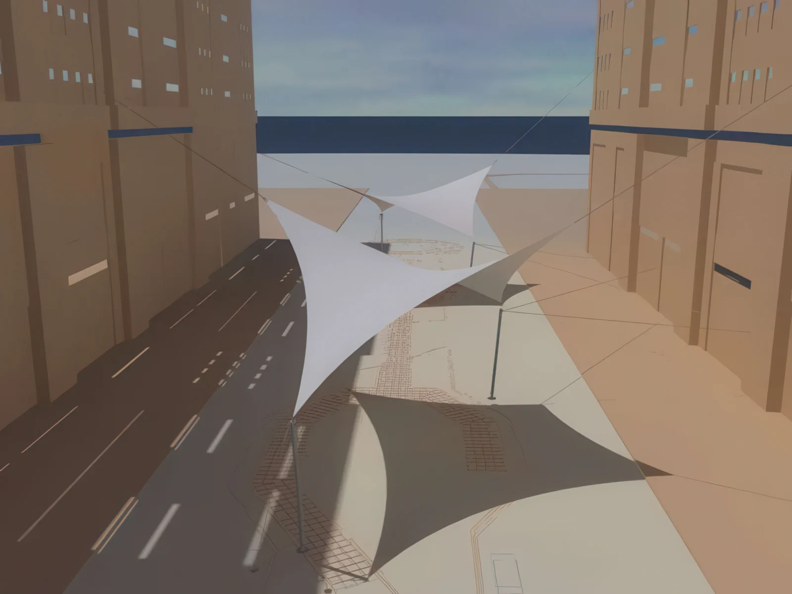 Теневые навесы проект 96