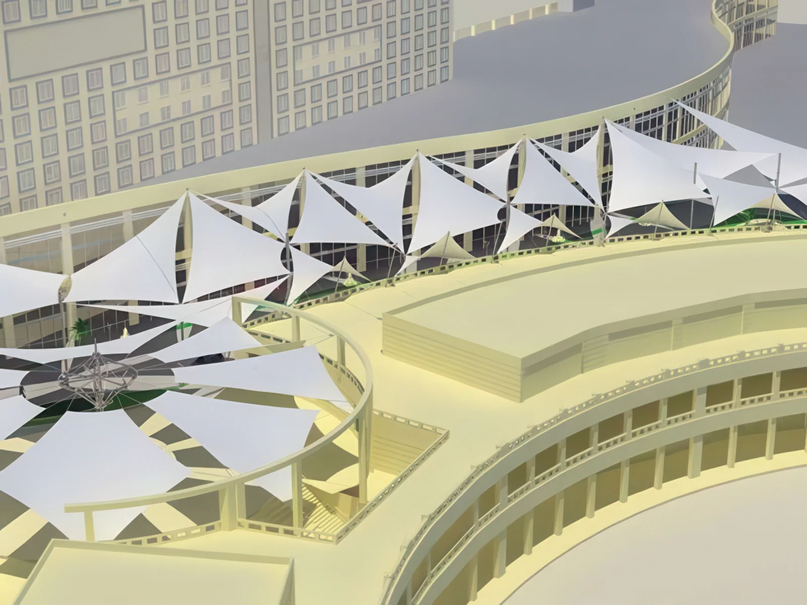 Теневые навесы проект 101