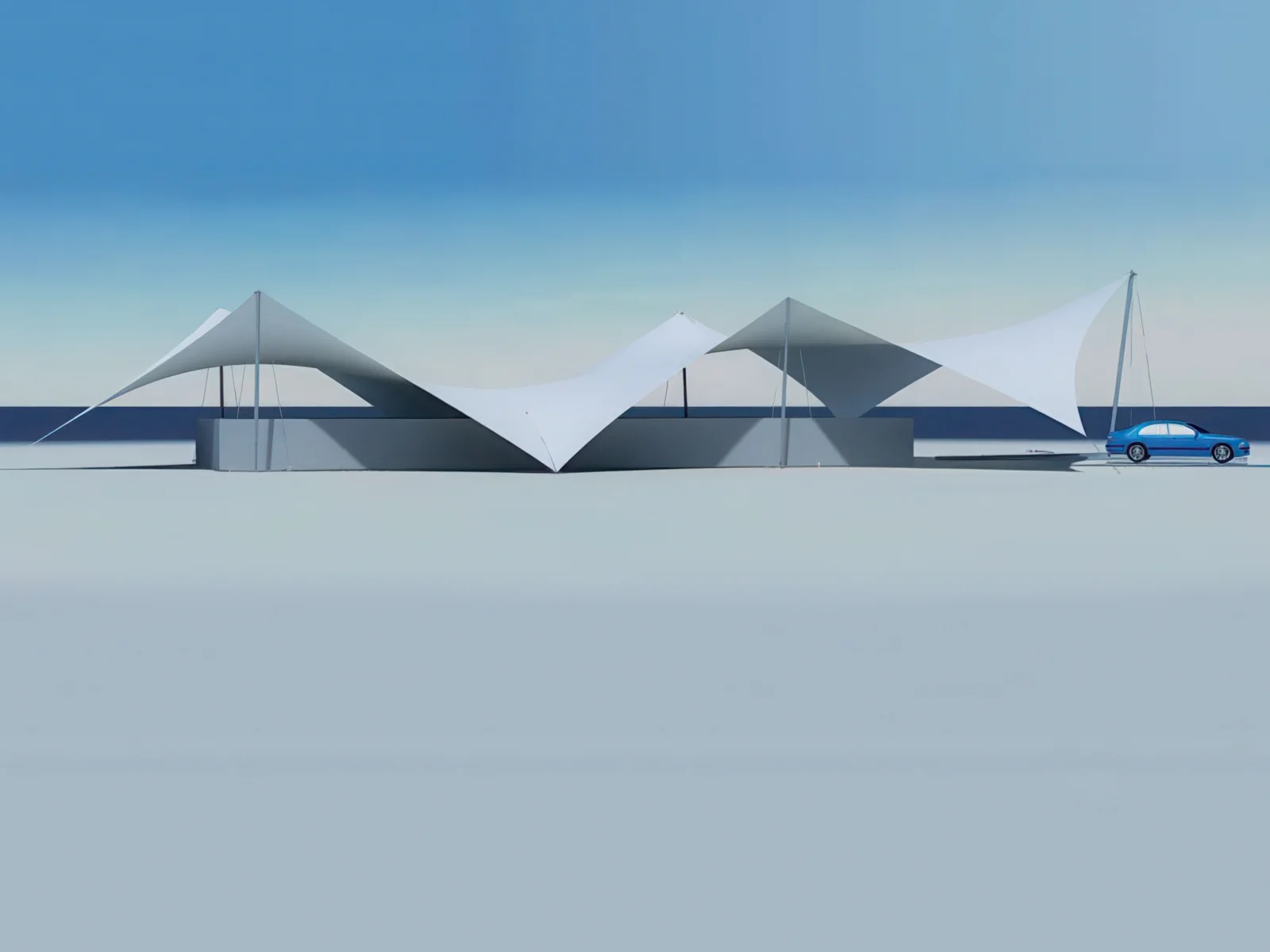 Теневые навесы проект 106