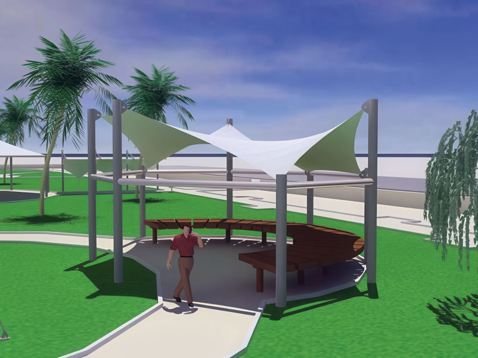 Теневые навесы проект 112