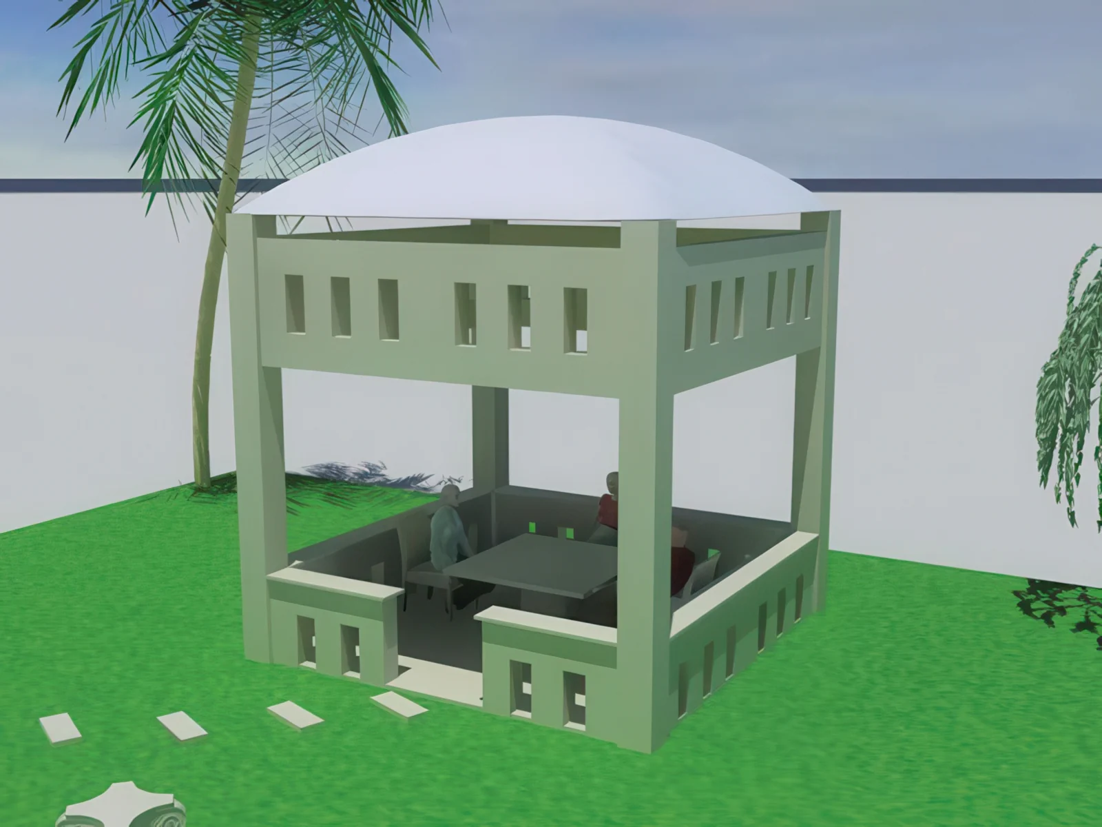 Теневые навесы проект 115