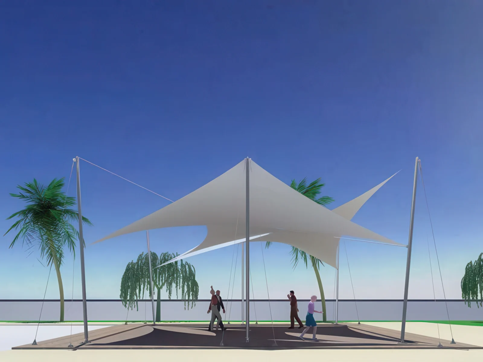 Теневые навесы проект 120