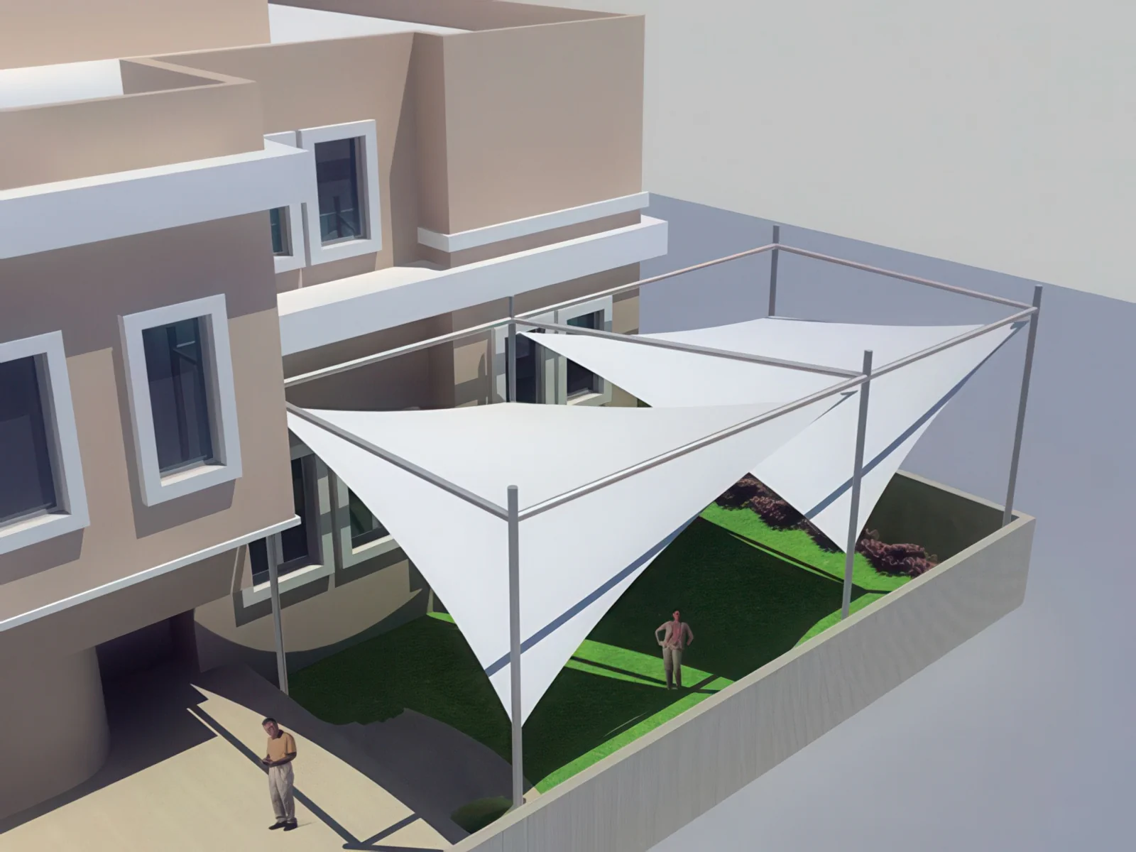 Теневые навесы проект 124