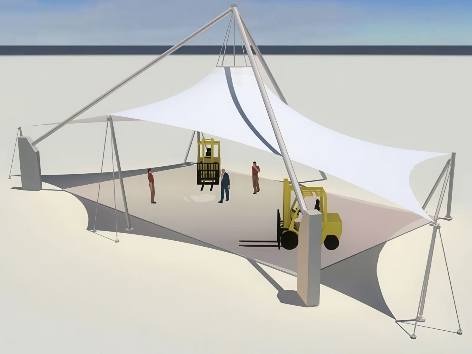 Теневые навесы проект 126