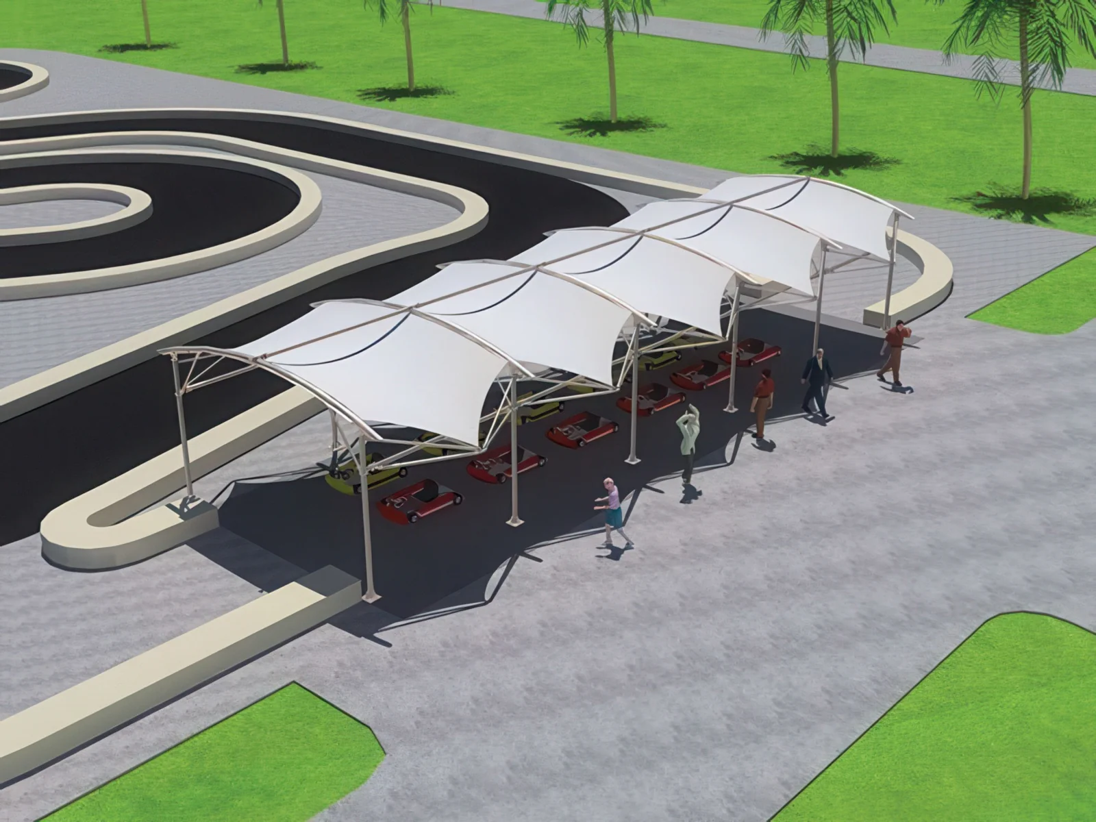 Теневые навесы проект 129