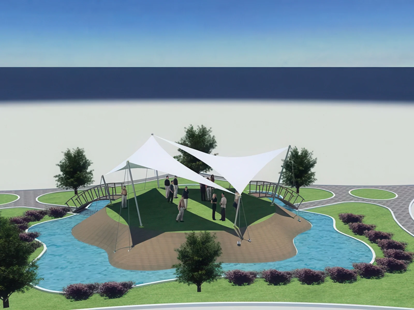 Теневые навесы проект 140