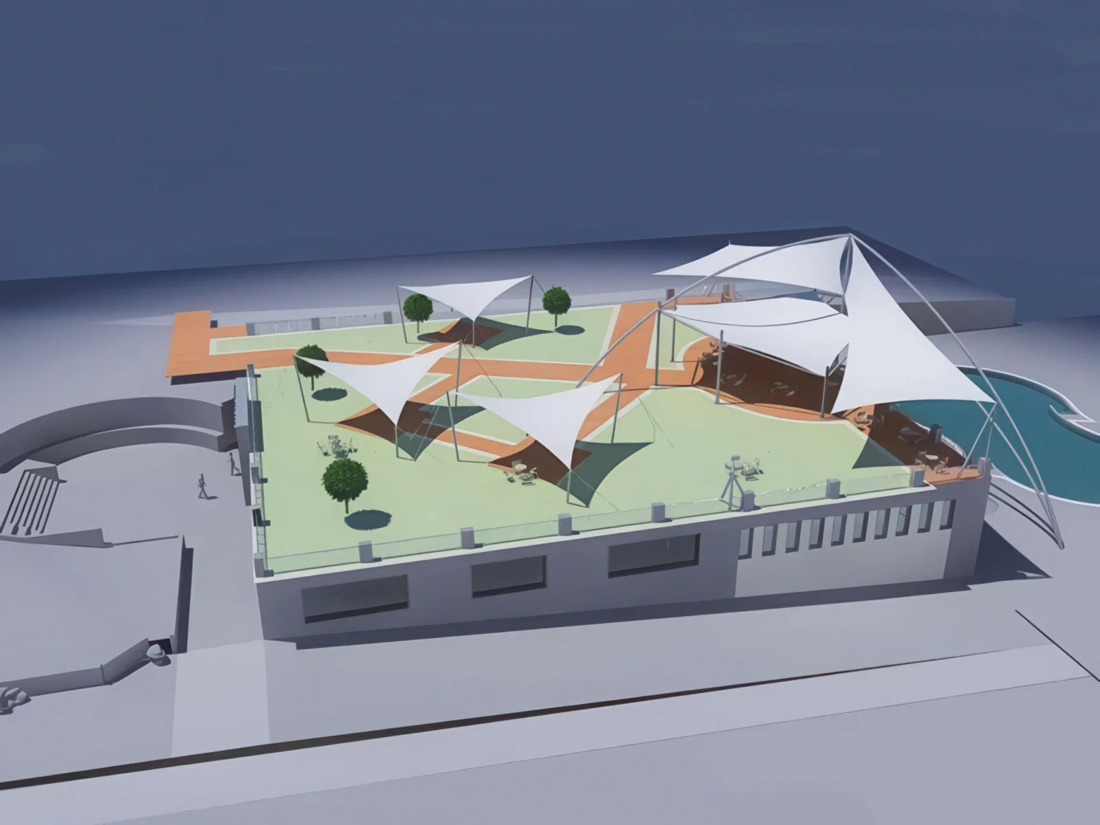 Теневые навесы проект 143