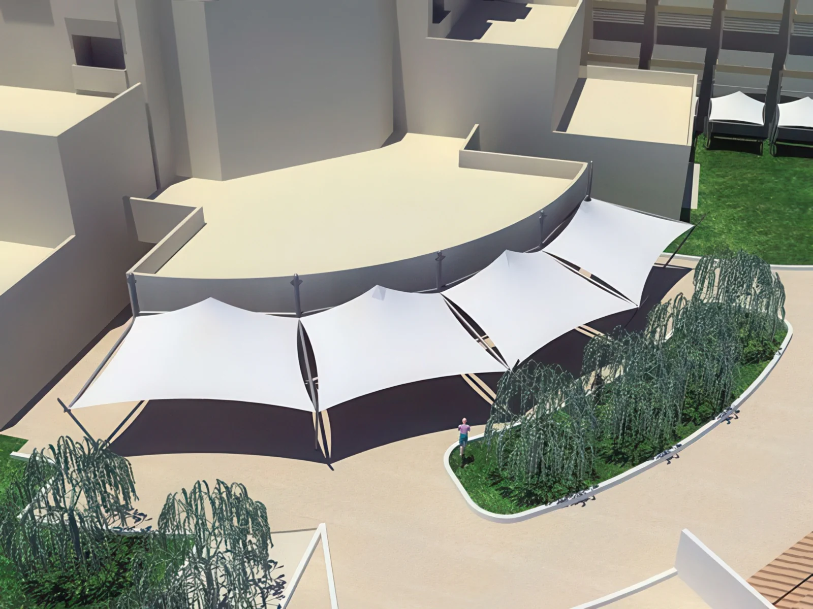 Теневые навесы проект 150