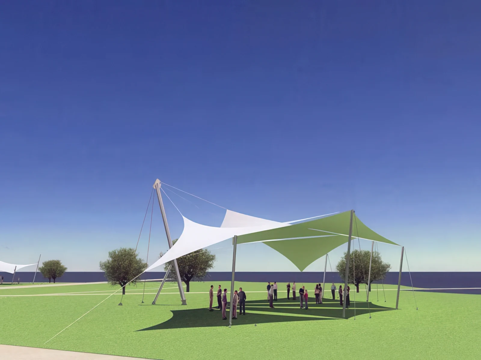 Теневые навесы проект 165