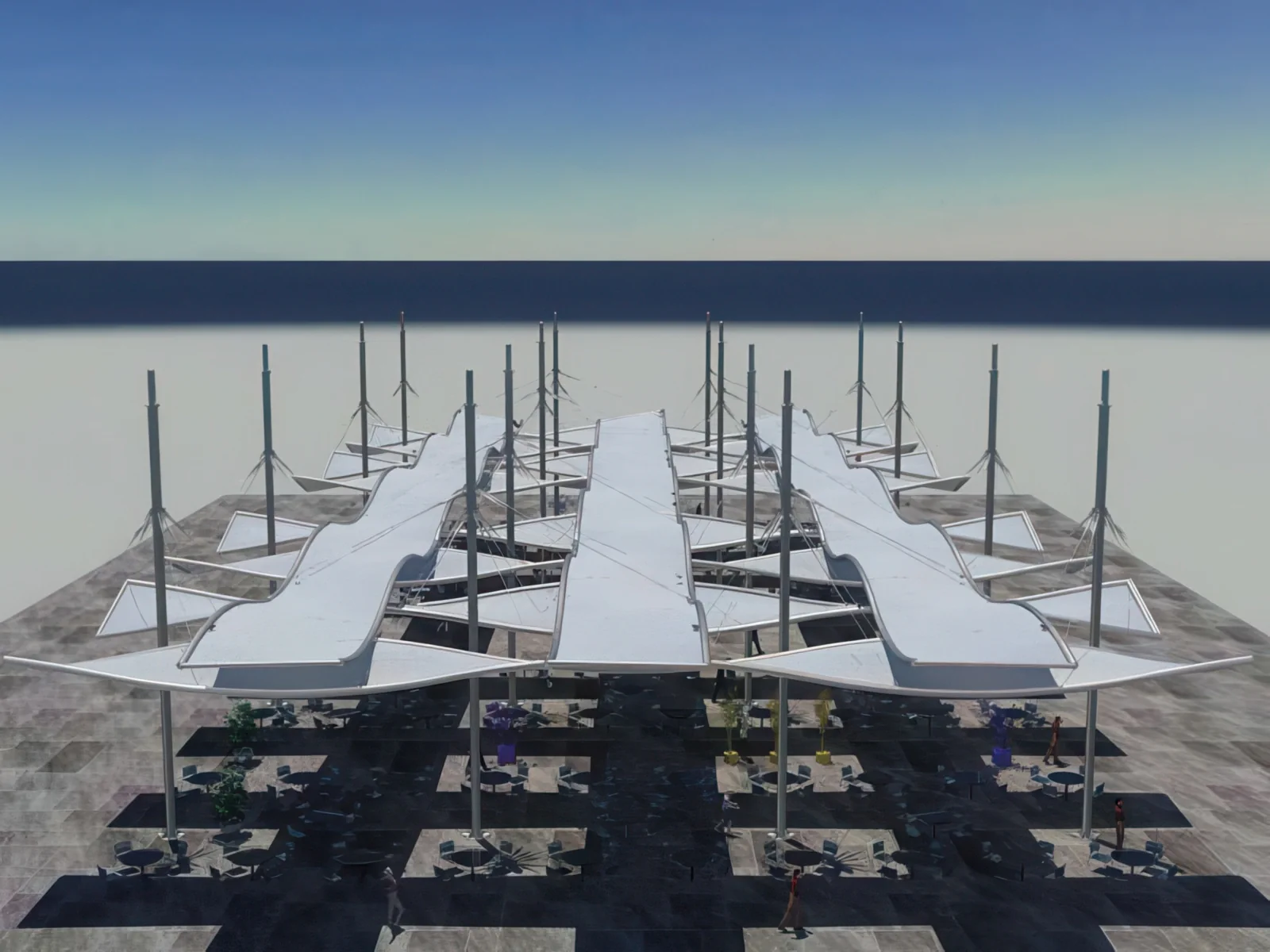 Теневые навесы проект 169