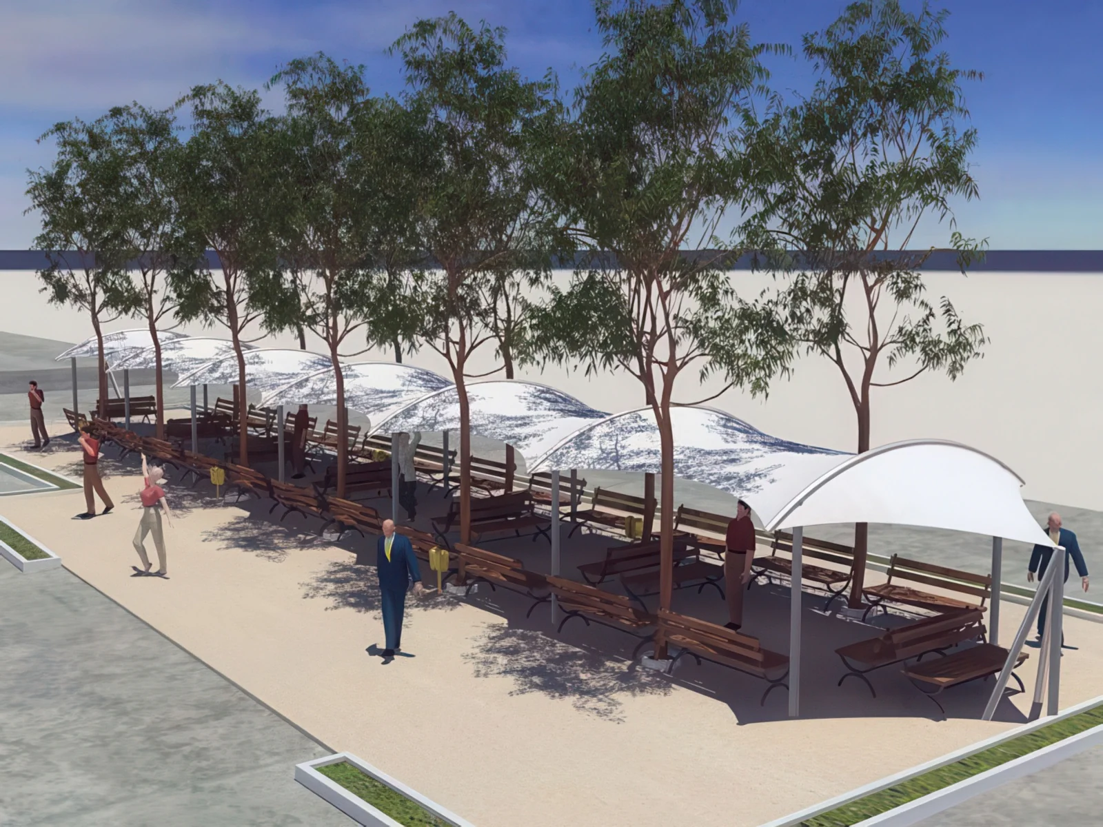 Теневые навесы проект 177