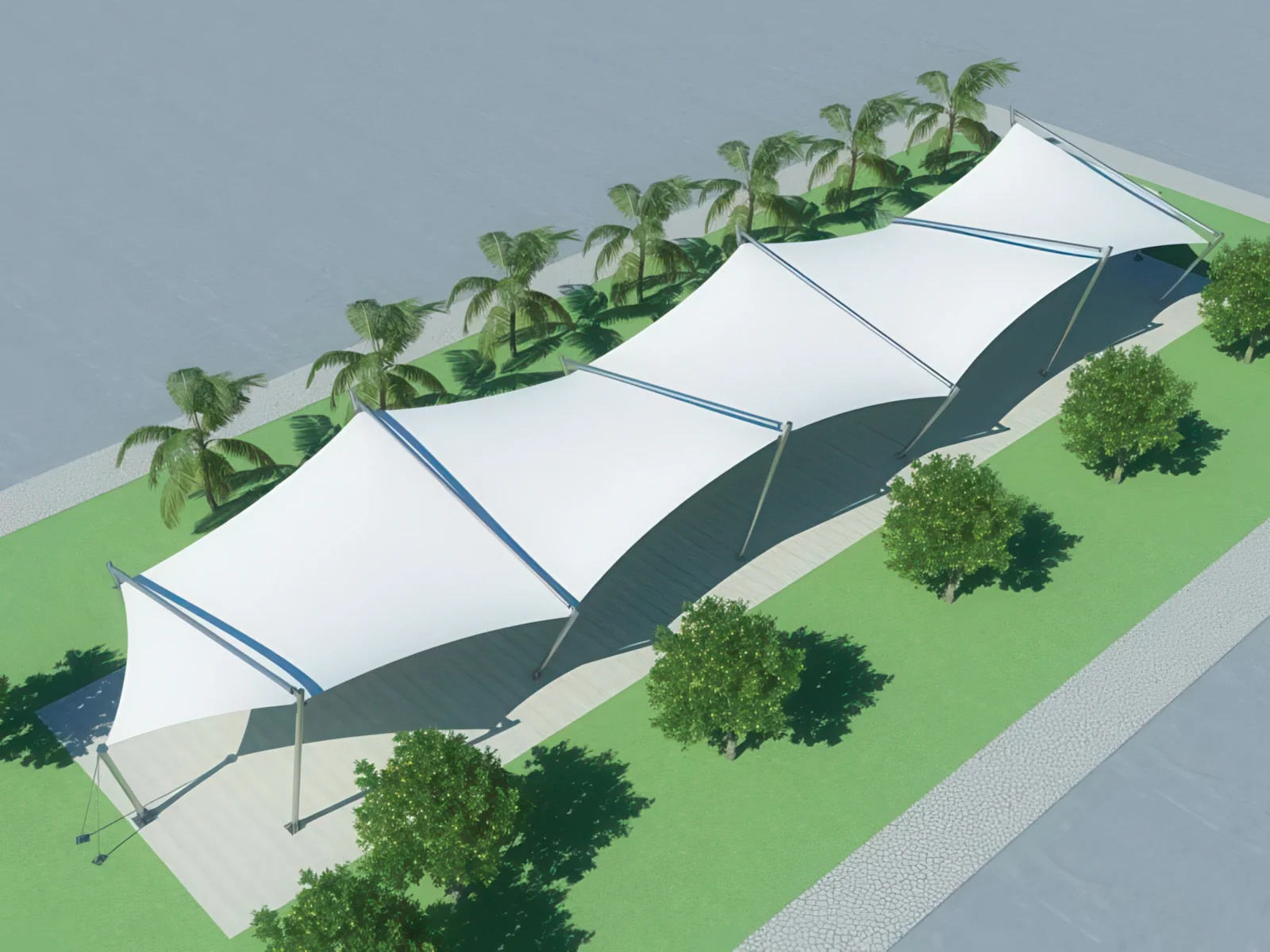 Теневые навесы проект 178