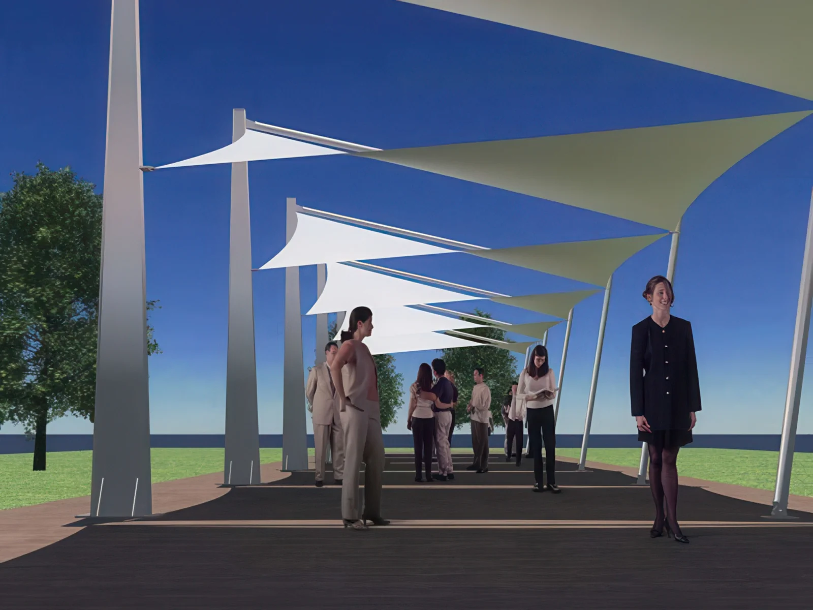 Теневые навесы проект 186