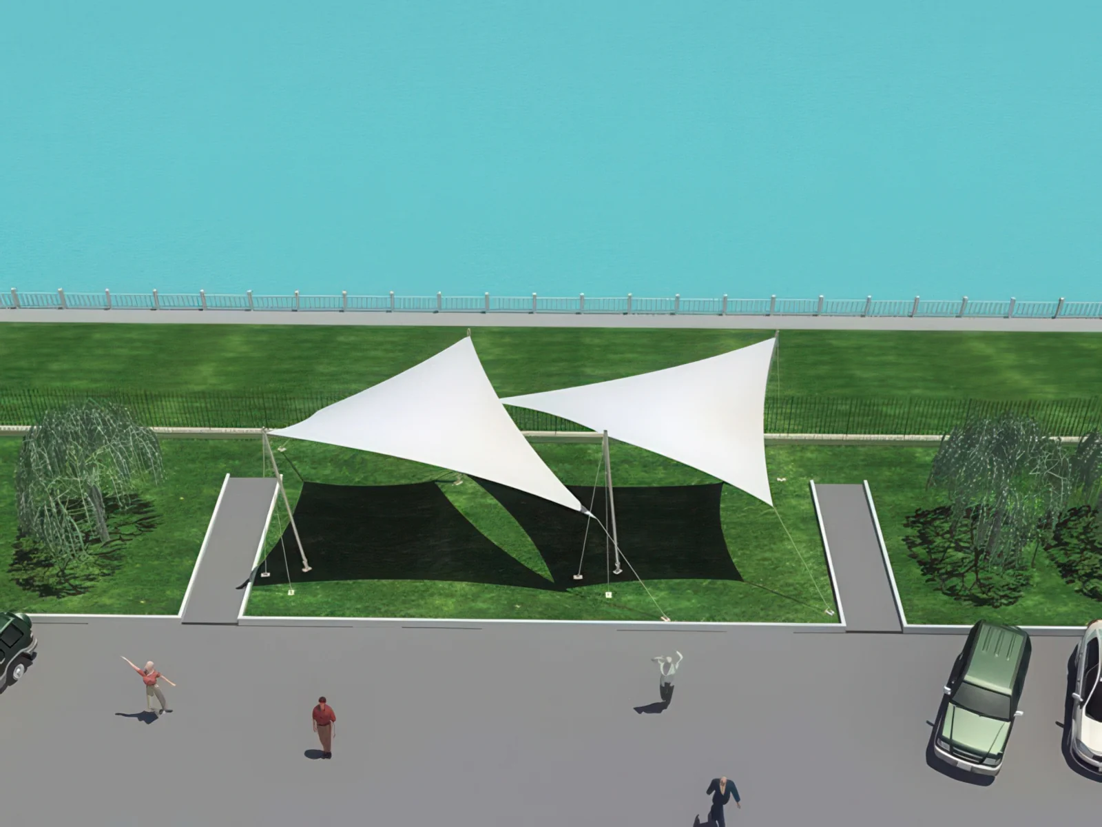 Теневые навесы проект 189