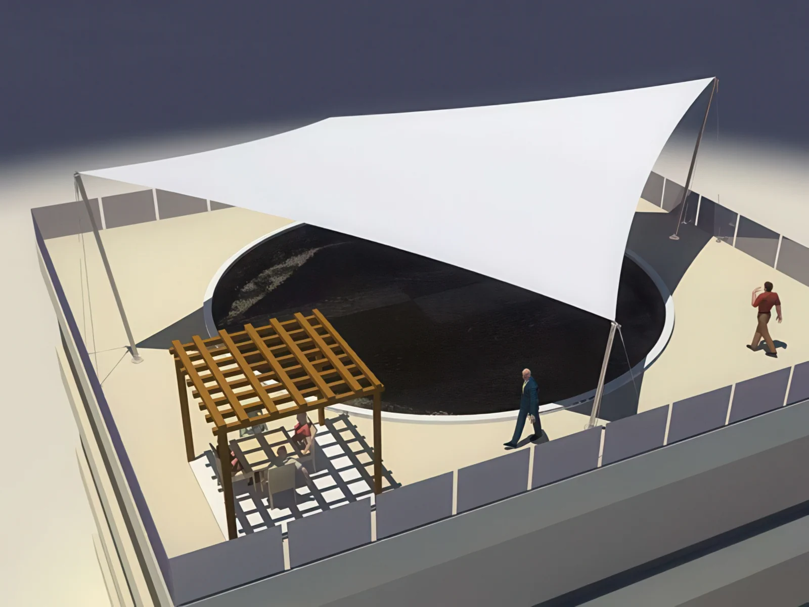 Теневые навесы проект 194