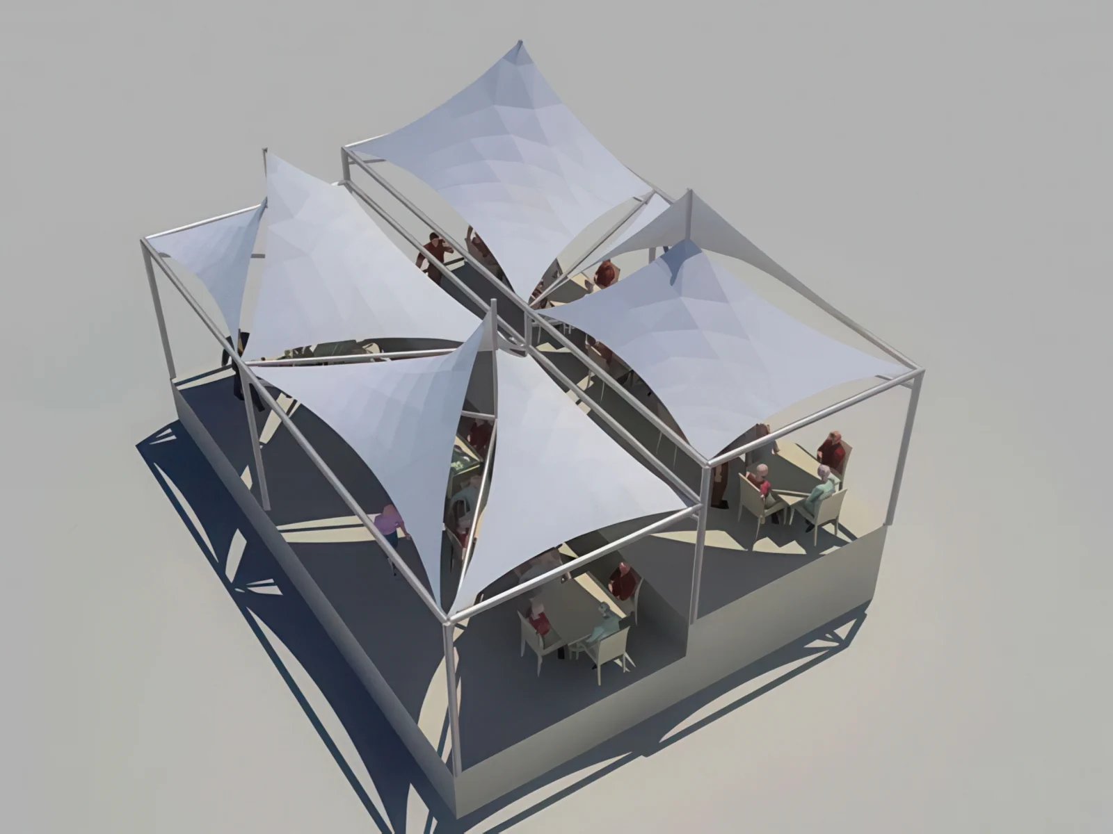 Теневые навесы проект 196