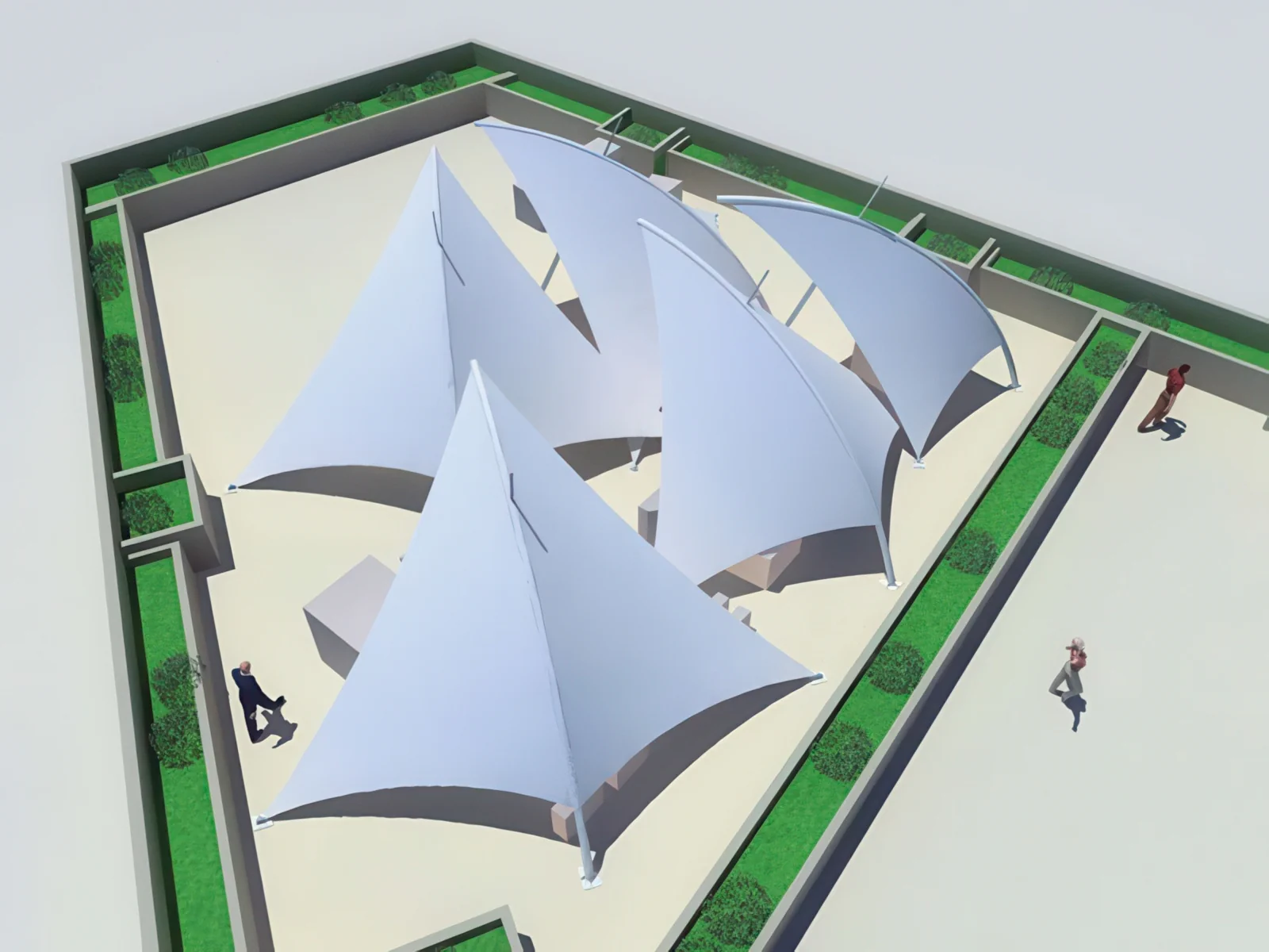 Теневые навесы проект 205